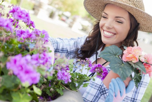 Safe use of gardening machinery during maintenance work